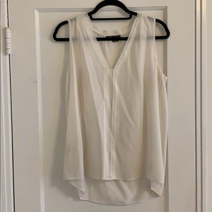 White silk Vine Tank